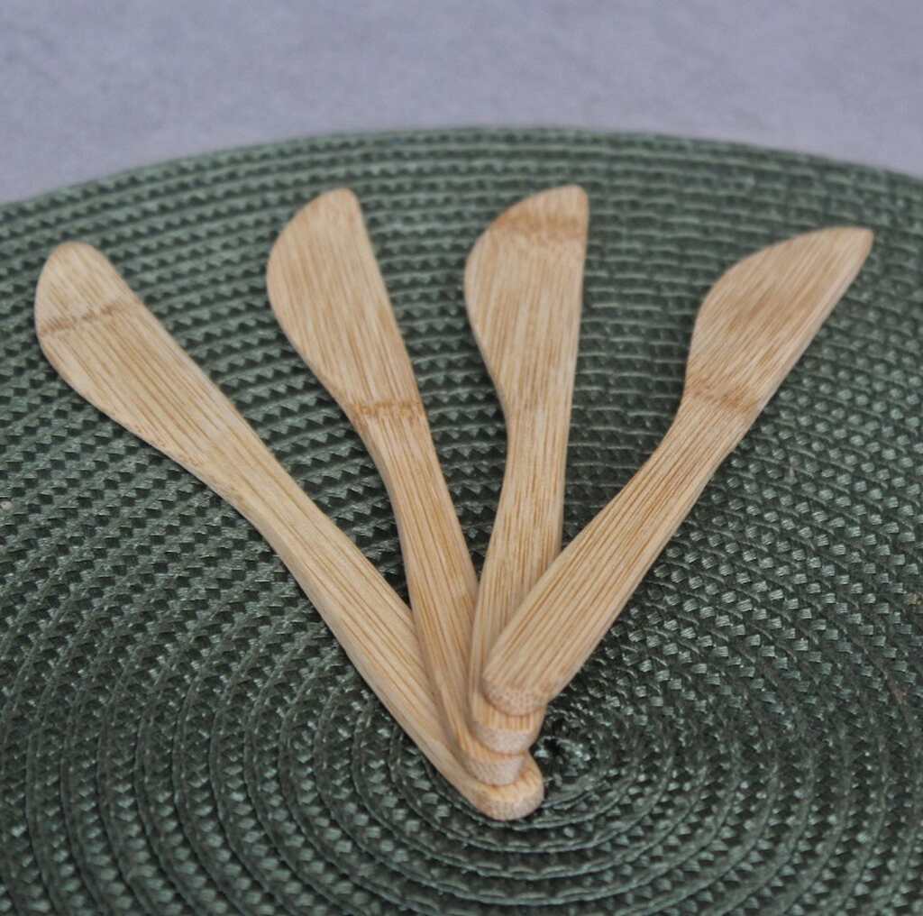 espátulas de bambu como opção de utensílio de cozinha diferente
