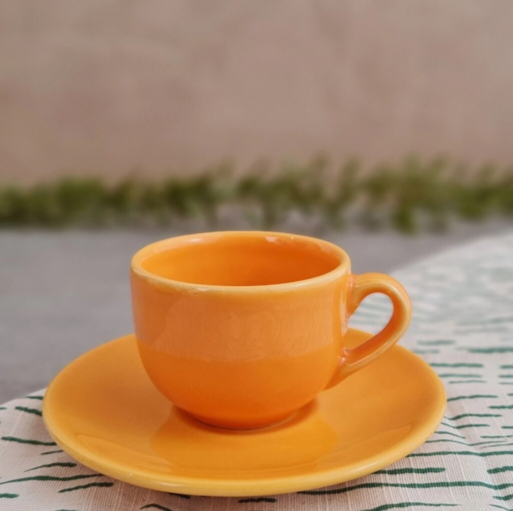 xícara de café Fantasy laranja